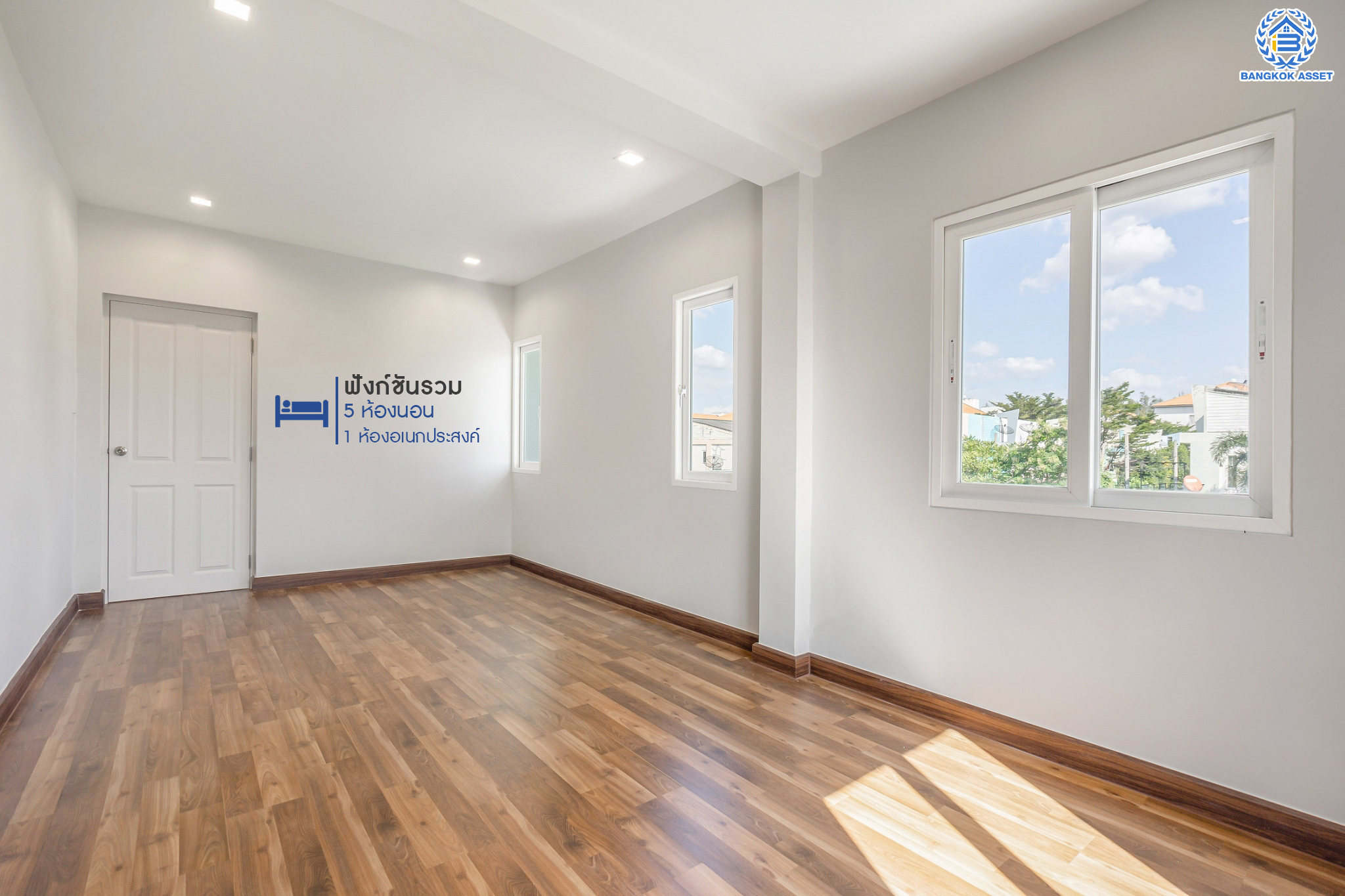 บ้านมือสองตกแต่งใหม่ ม.เศรณี คาซ่า ดอนเมือง บ้านเดี่ยว หลังมุม เนื้อที่ 56.2 ตร.ว. ฟังก์ชันจัดเต็ม 5 ห้องนอน 5 ห้องน้ำ 1 ห้องอเนกประสงค์ จอดรถได้ 2 คัน พร้อมมีพื้นที่สีเขียวที่ให้คุณจัดมุมพักผ่อนเล็กๆ ได้ชิลๆ ราคาคุ้มสุดในย่านนี้! ใกล้สนามบินดอนเมือง, ทางด่วน "ศรีสมาน" และรถไฟฟ้าสายสีแดง "สถานีดอนเมือง"